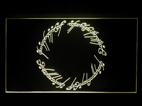 FREE Lord of the Rings LED Sign - Yellow - TheLedHeroes