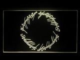 Lord of the Rings LED Neon Sign USB - Yellow - TheLedHeroes