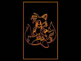Miles Tails LED Neon Sign Electrical - Orange - TheLedHeroes