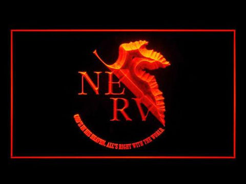 Neon Genesis Evangelion NERV LED Neon Sign USB - Red - TheLedHeroes