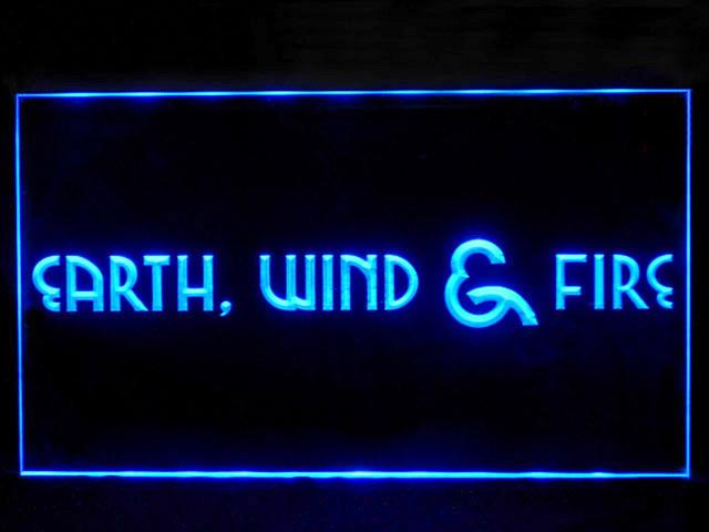 Earth Wind And Fire LED Neon Sign Electrical - Blue - TheLedHeroes