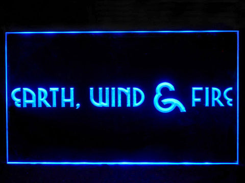 FREE Earth Wind And Fire LED Sign - Blue - TheLedHeroes