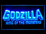 Godzilla King of the Monsters 2 LED Neon Sign USB - Blue - TheLedHeroes