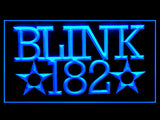 Blink 182 Rock n Roll Music Bar LED Sign -  Blue - TheLedHeroes