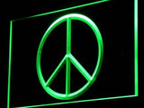 Peace Peaceful LED Neon Sign USB - Green - TheLedHeroes