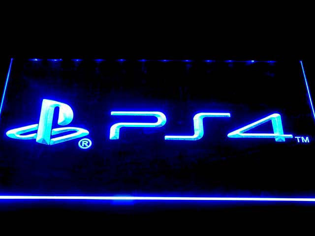 Playstation 4 LED Sign - Blue - TheLedHeroes