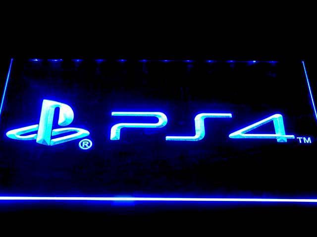 Playstation 4 LED Neon Sign USB - Blue - TheLedHeroes