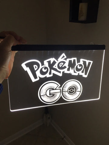 Pokemon GO LED Neon Sign USB - White - TheLedHeroes