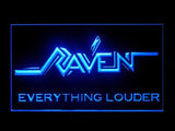 Raven Everything Louder LED Neon Sign Electrical - Blue - TheLedHeroes