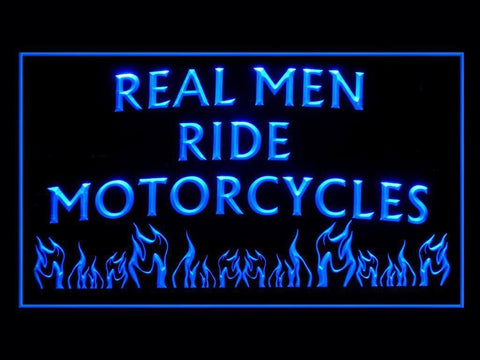 Real Men Ride Motorcycles LED Neon Sign USB -  - TheLedHeroes