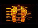 Reflexology Foot Massage LED Neon Sign Electrical - Yellow - TheLedHeroes