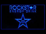 Rockstar Energy Drink Logo LED Neon Sign USB - Blue - TheLedHeroes