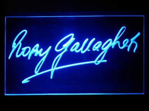 Rory Gallagher LED Neon Sign USB - Blue - TheLedHeroes