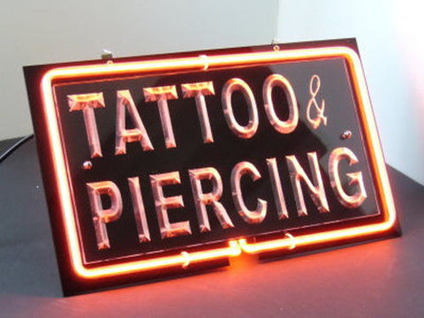 Tattoo & Piercing Neon Light Sign 11"x7" -  - TheLedHeroes