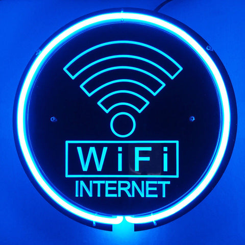 Wifi (2) Neon Light Sign 11"x7" -  - TheLedHeroes