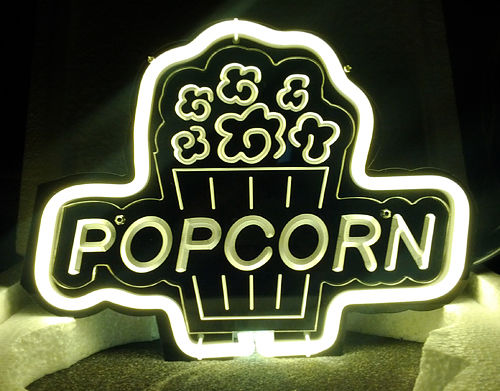 Popcorn Neon Light Sign 11"x7" -  - TheLedHeroes