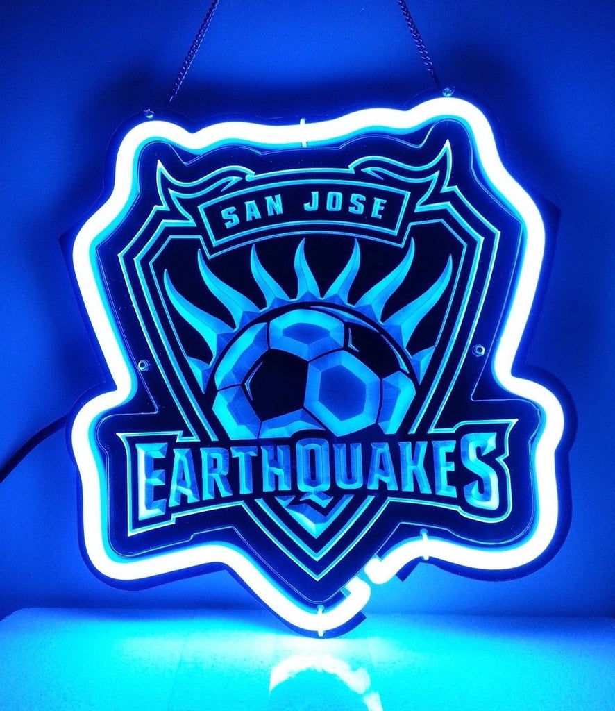 San Jose EarthQuakes Neon Light Sign 11"x7" -  - TheLedHeroes