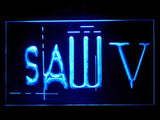Saw V LED Neon Sign Electrical - Blue - TheLedHeroes