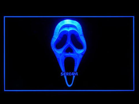 Scream 3 LED Neon Sign Electrical - Blue - TheLedHeroes