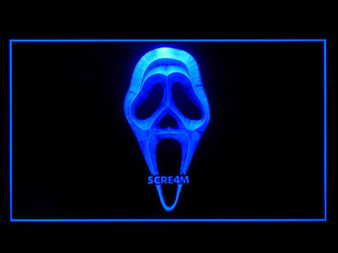 FREE Scream 3 LED Sign - Blue - TheLedHeroes