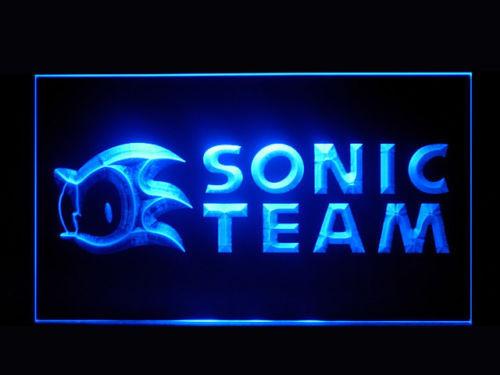 Sonic Team LED Neon Sign USB - Blue - TheLedHeroes