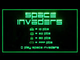 Space Invaders LED Neon Sign Electrical - Green - TheLedHeroes
