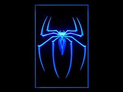 Spider-Man LED Neon Sign Electrical - Blue - TheLedHeroes
