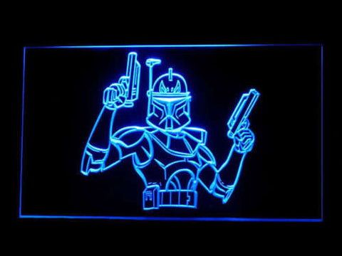 Star Wars Boba Fett 2 LED Sign - Blue - TheLedHeroes