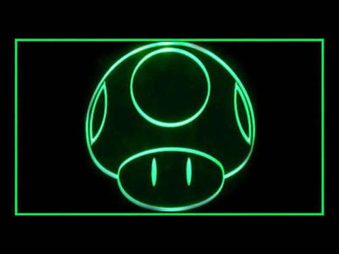 Super Mario Mushroom LED Neon Sign Electrical - Green - TheLedHeroes