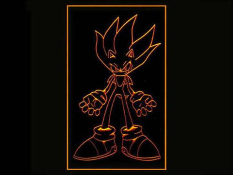 Super Sonic LED Neon Sign Electrical - Orange - TheLedHeroes