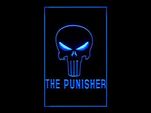 The Punisher LED Neon Sign USB - Blue - TheLedHeroes