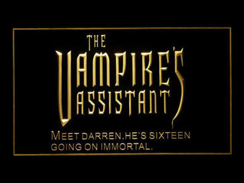 The Vampire's Assistant LED Sign - Yellow - TheLedHeroes