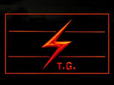Throbbing Gristle LED Neon Sign USB - Red - TheLedHeroes