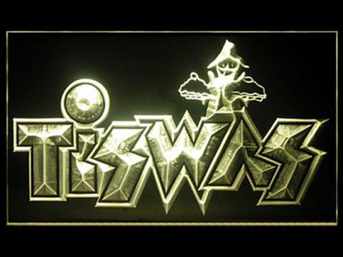 Tiswas LED Neon Sign USB - Yellow - TheLedHeroes