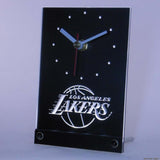 LA Lakers LED Desk Clock - White - TheLedHeroes