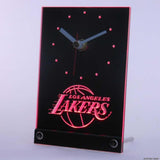 LA Lakers LED Desk Clock - Red - TheLedHeroes
