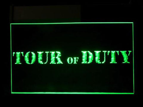 Tour of Duty LED Neon Sign Electrical - Green - TheLedHeroes