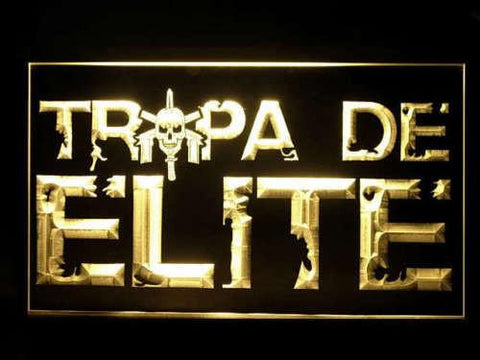 Tropa de Elite LED Neon Sign USB - Yellow - TheLedHeroes