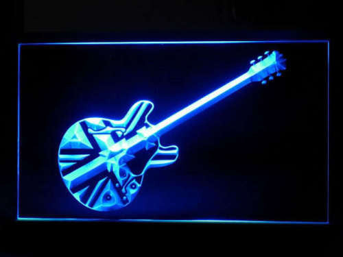 FREE Union Jack Guitar LED Sign -  - TheLedHeroes