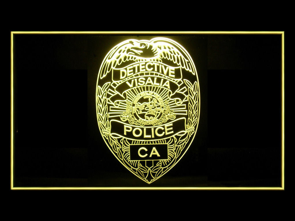 Visalia Police Badge LED Sign - Multicolor - TheLedHeroes