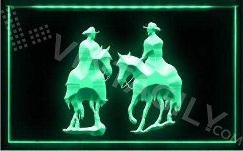 Western Cowboy LED Neon Sign Electrical - Green - TheLedHeroes