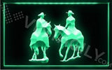 Western Cowboy LED Neon Sign Electrical - Green - TheLedHeroes