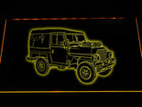 Land Rover Series LED Neon Sign Electrical - Yellow - TheLedHeroes