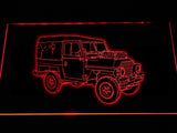 Land Rover Series LED Neon Sign Electrical - Red - TheLedHeroes