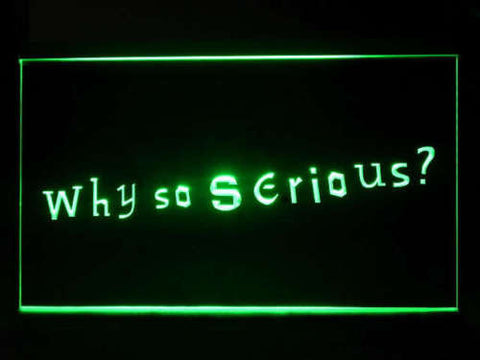 Why so serious Joker LED Sign - Green - TheLedHeroes