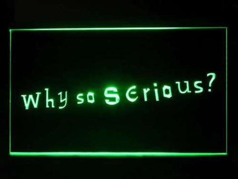 The Joker Why so serious LED Neon Sign Electrical - Green - TheLedHeroes