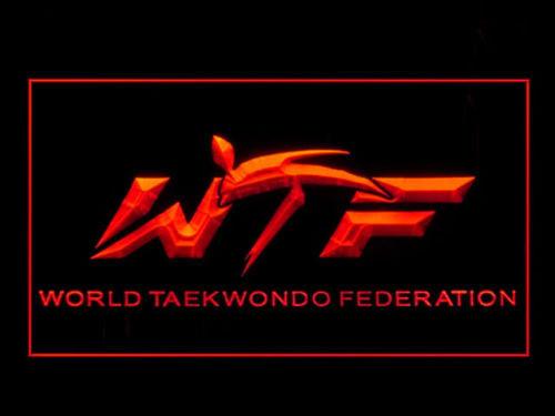 World Taekwondo Federation LED Neon Sign Electrical - Red - TheLedHeroes