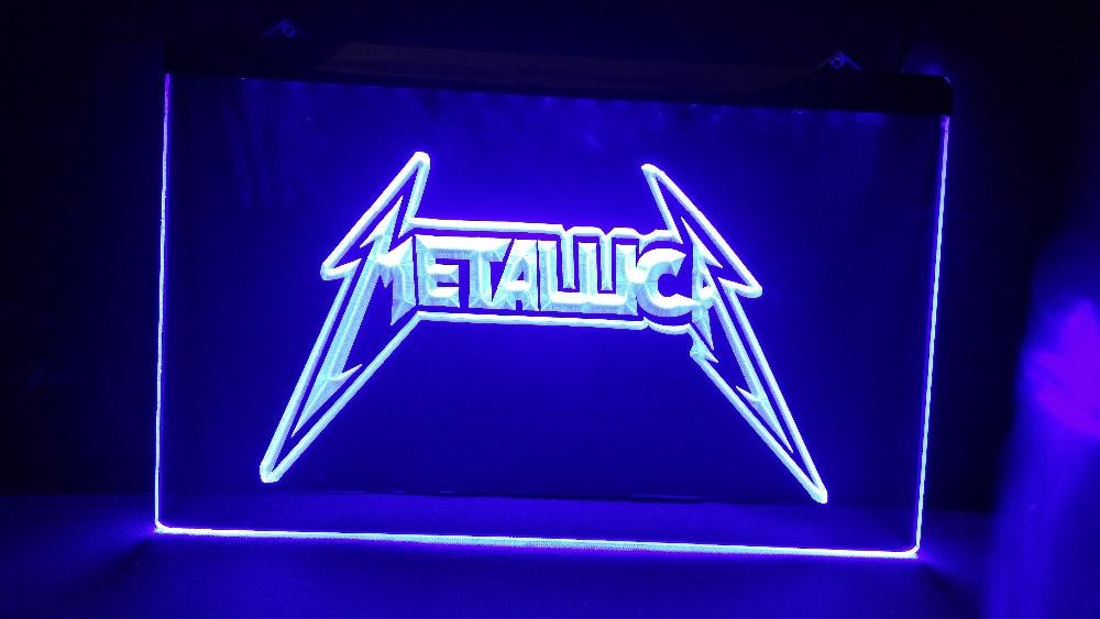 Metallica Logo LED Neon Sign Electrical - Blue - TheLedHeroes