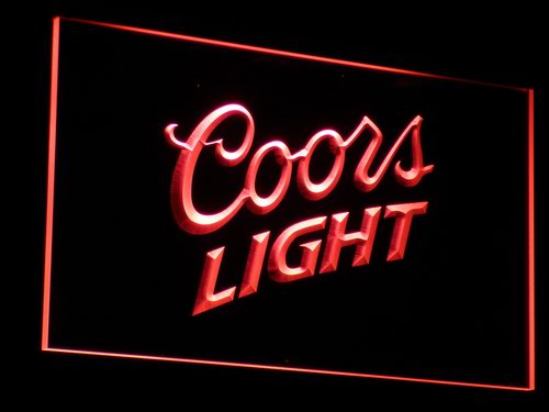 FREE Coors Light Logo LED Sign - Red - TheLedHeroes