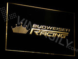 Budweiser Racing LED Sign - Yellow - TheLedHeroes
